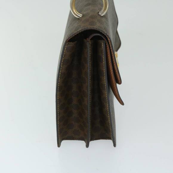 CELINE Macadam Canvas Hand Bag PVC Brown Auth 68360 - Picture 5 of 16